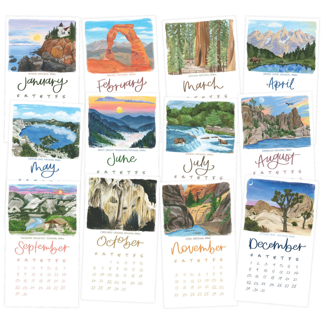 2025 Stump Calendar - National Parks