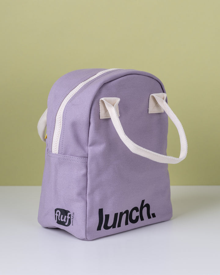 Zipper Lunch Bag - ‘Lunch’ Lavender