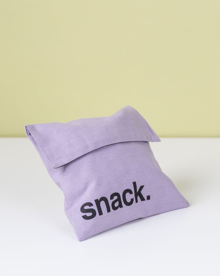 Flip Snack Bag - "Snack" Lavender