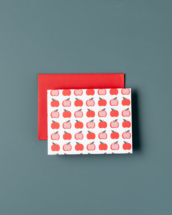 Apples For Teacher Card