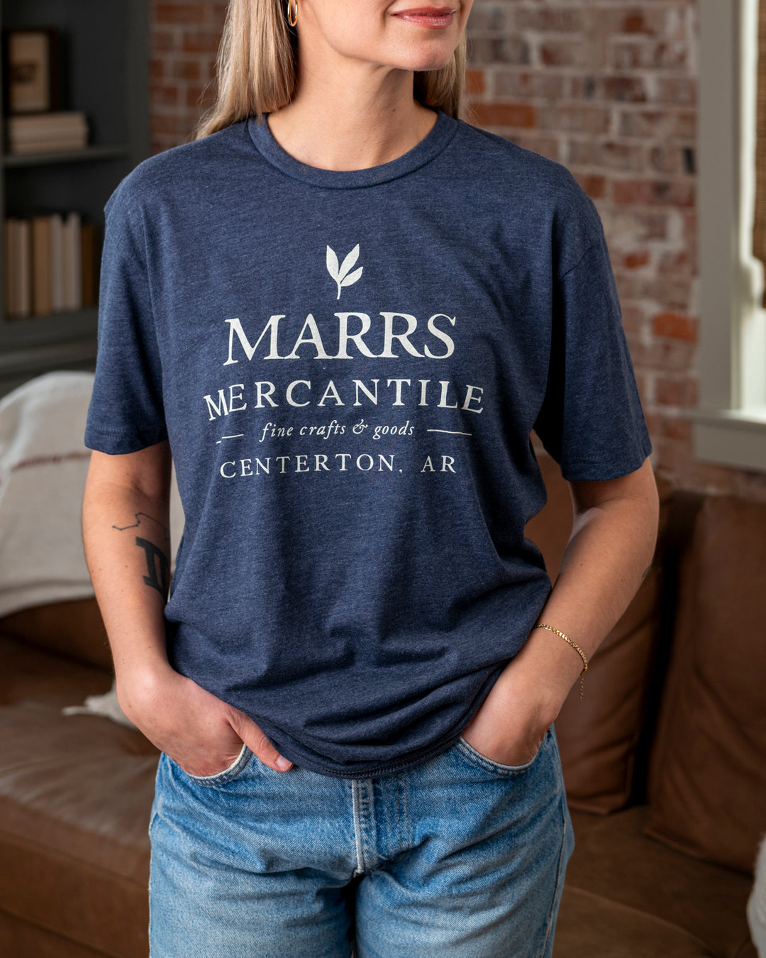 Marrs Mercantile Tee - Navy