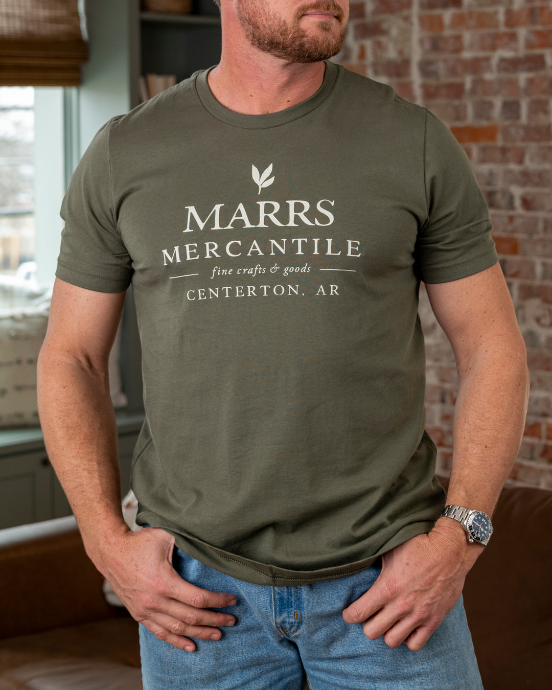 Maglietta Marrs Mercantile - Verde militare