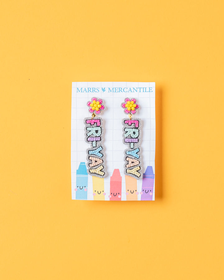 FRI-YAY Teacher Earrings