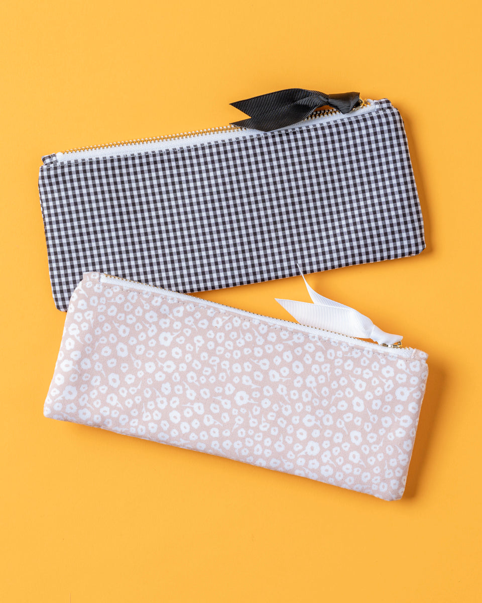 Gingham Pencil Pouch