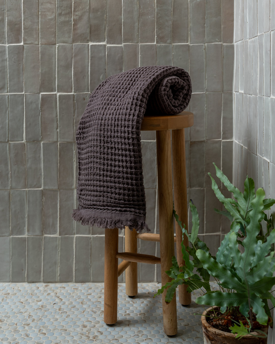 Heena Waffle Weave Turkish Towel