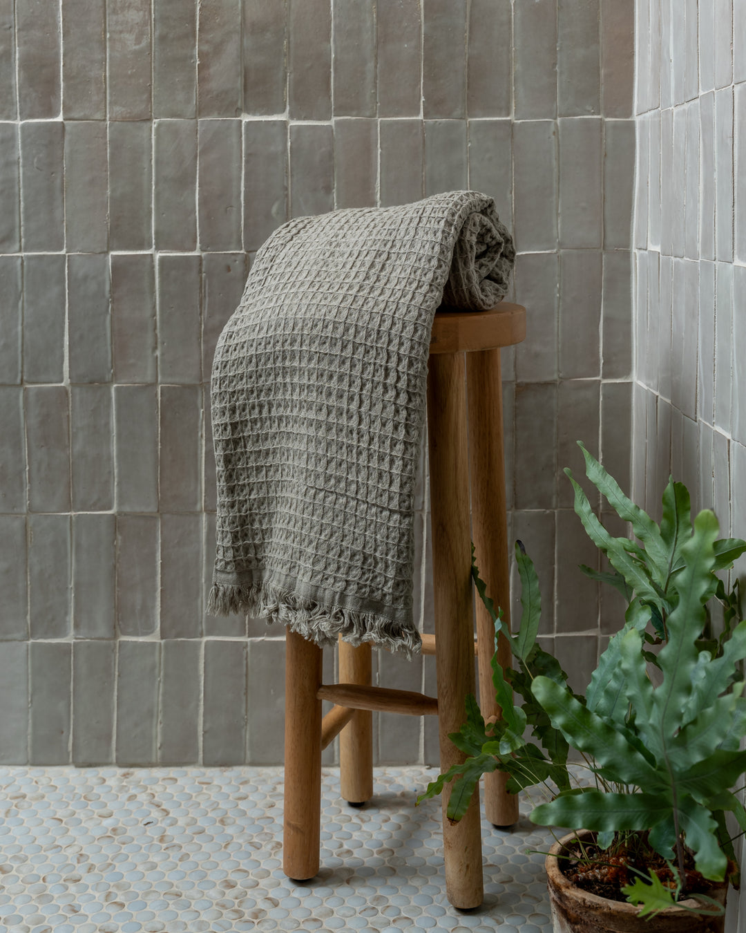 Heena Waffle Weave Turkish Towel