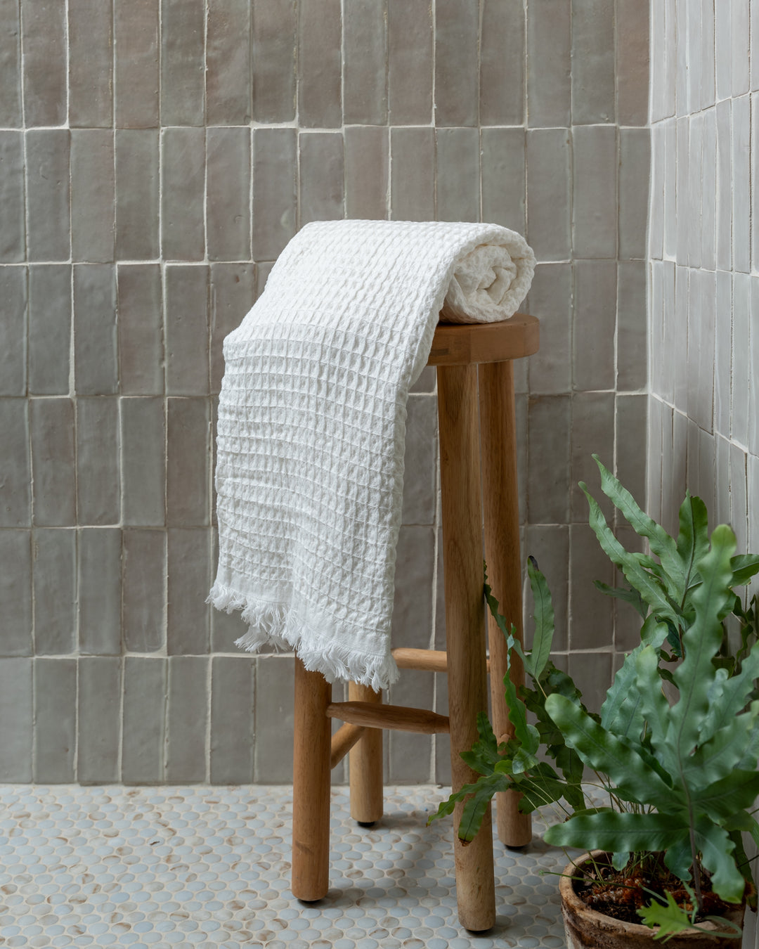 Heena Waffle Weave Turkish Towel