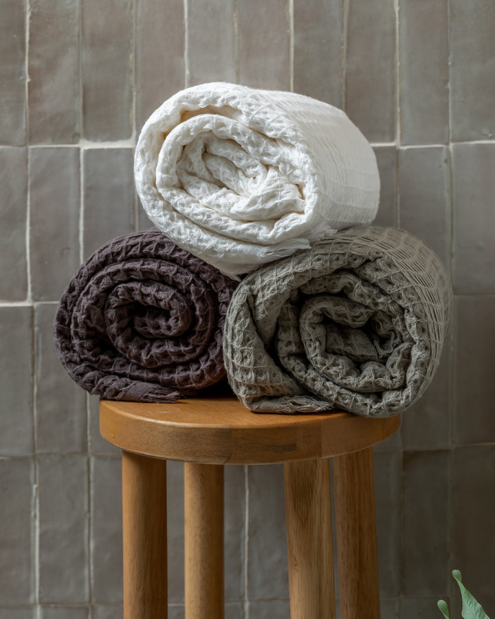 Heena Waffle Weave Turkish Towel