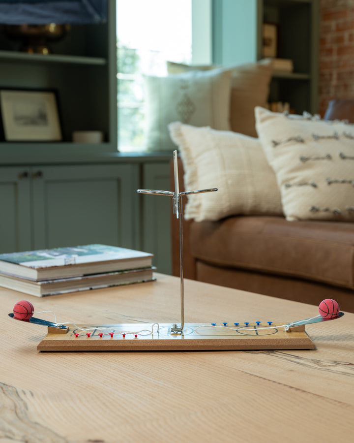 Wooden Dual Basketball Hoop Game